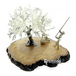 Olivo de Plata 20 cm - Vareador y Recolectora