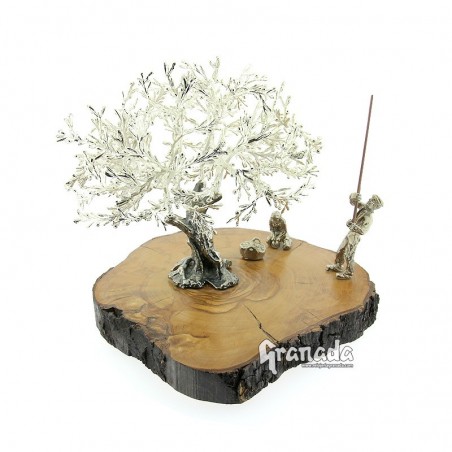 Olivo de Plata - Vareador y Recolectora 18 cm