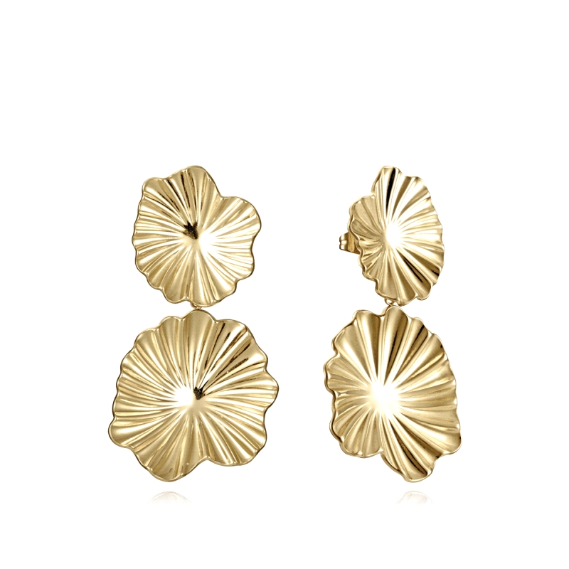 PENDIENTES VICEROY SEÑORA ACERO IP DORADO FLORES 15149E01012          