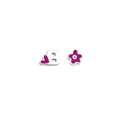PENDIENTES PLATA AGATHA RUIZ DE LA PRADA ABECEDARIO B