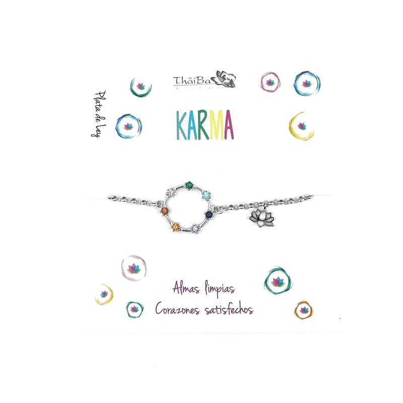 PULSERA PLATA THAIBA KARMA