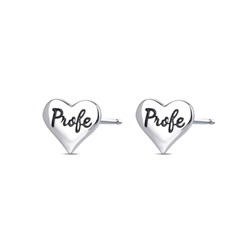 Pendientes plata profe                                                