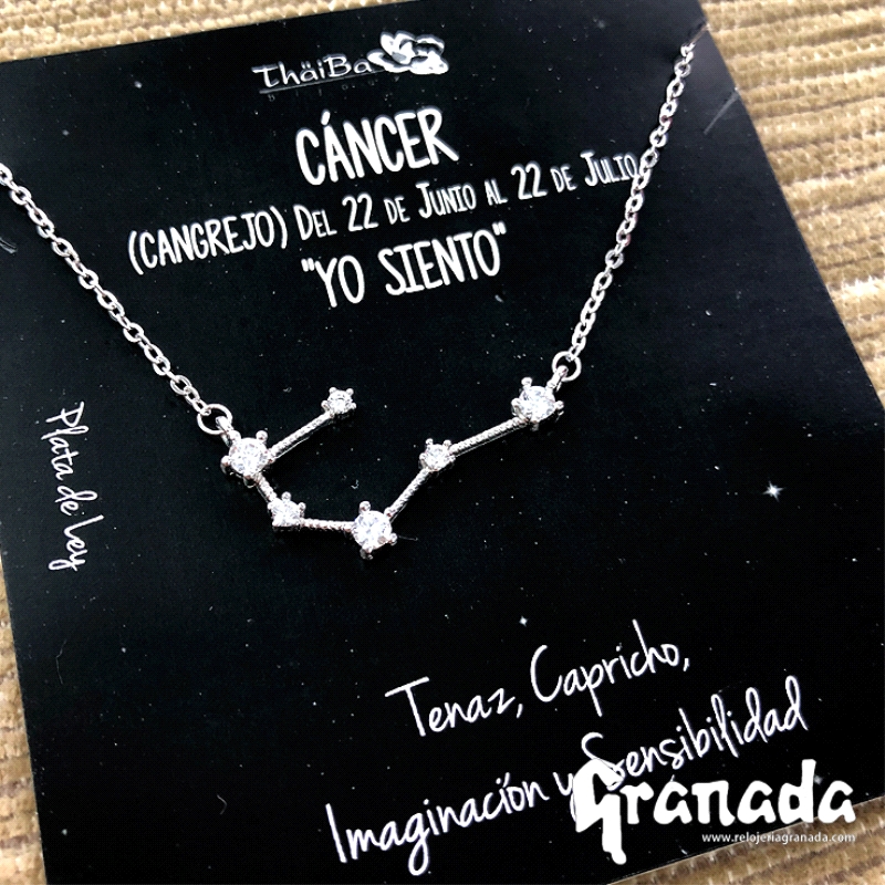 Gargantilla de plata Cancer