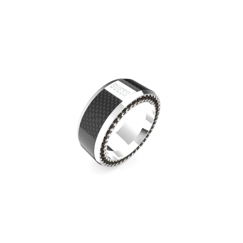 ANILLO ACERO GUESS RACER TAG TALLA 22 JUMR04041JWSTBK62               