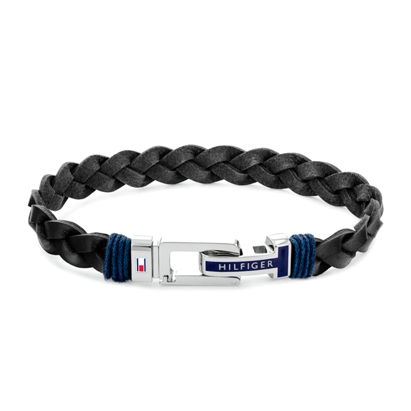 PULSERA TOMMY HILFIGER CABALLERO ACERO Y CUERO 2790307                