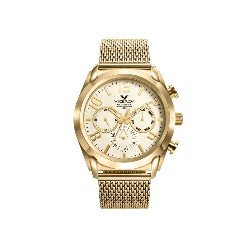 RELOJ VICEROY CABALLERO ACERO DORADO 471195-95                        