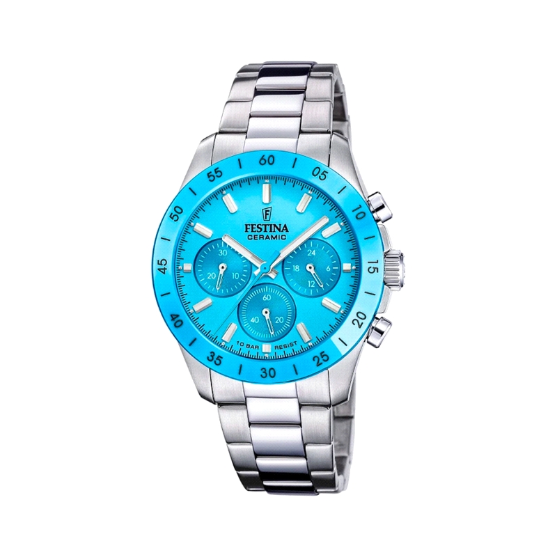 RELOJ FESTINA UNISEX CRONOGRAFO ACERO Y CERAMICA F20693/3             