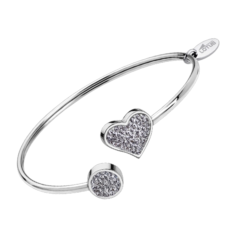 PULSERA LOTUS STYLE CORAZON CIRCONITAS LS1850-2/1                     