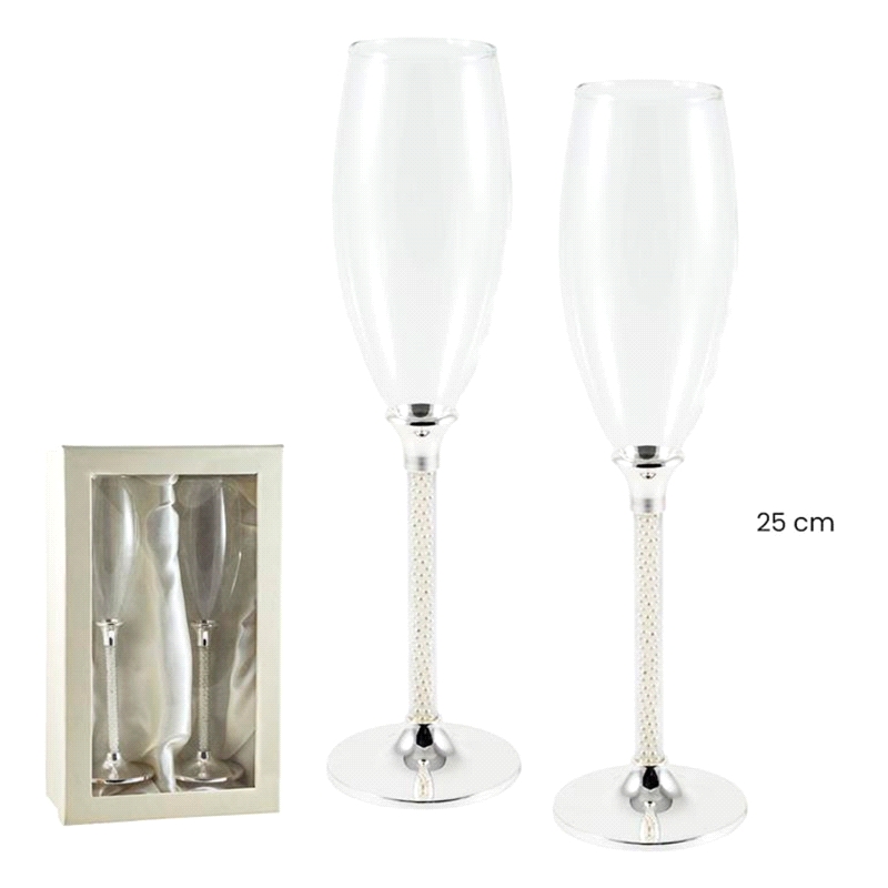 SET COPAS CRISTAL PIE CRISTALES                                       