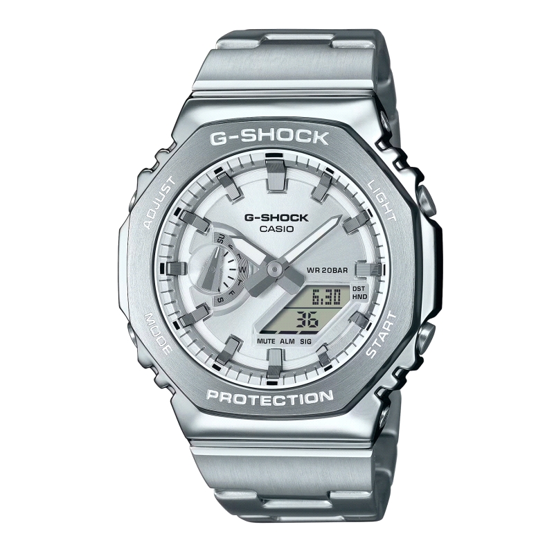 RELOJ CASIO G-SHOCK CABALLERO ACERO GM-2110D-7AER                     