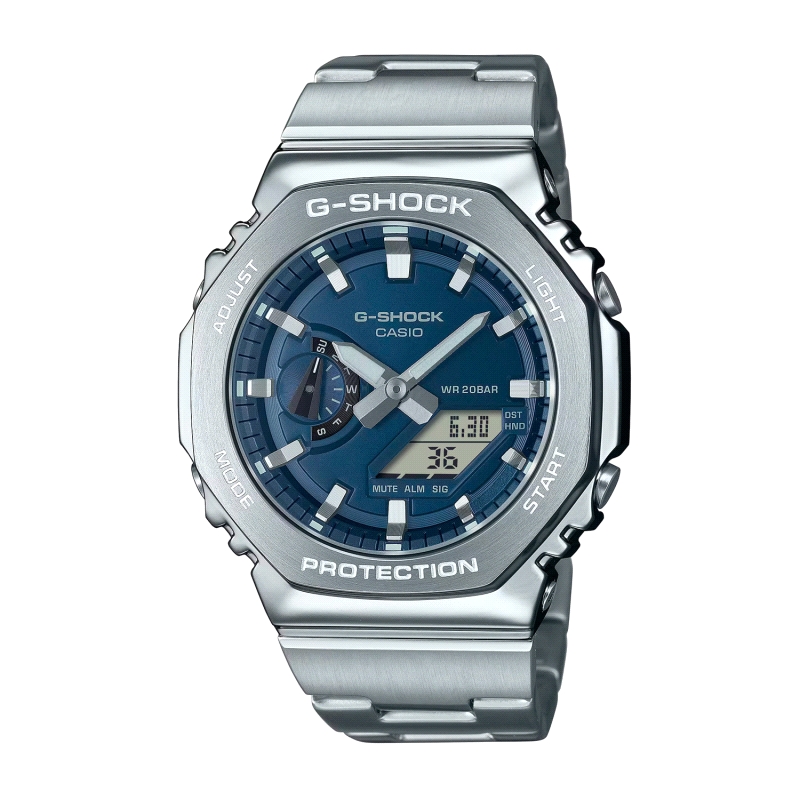 RELOJ CASIO G-SHOCK ACERO CABALLERO GM-2110D-2BER                     