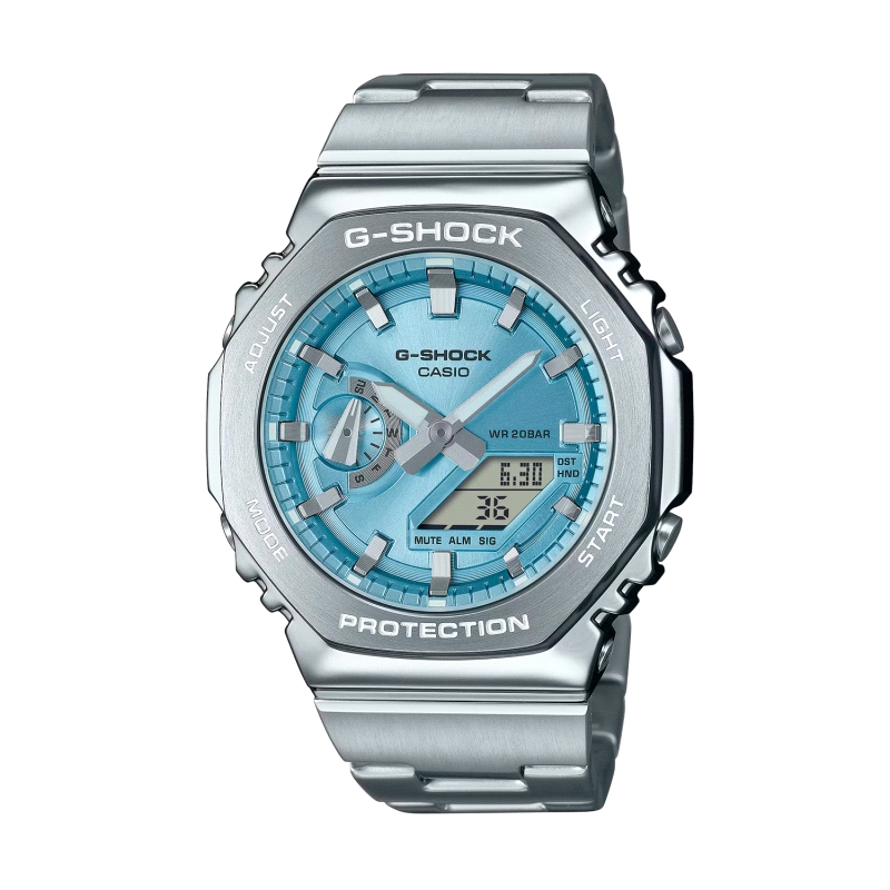 RELOJ CASIO G-SHOCK CABALLERO ACERO GM-2110D-2AER                     