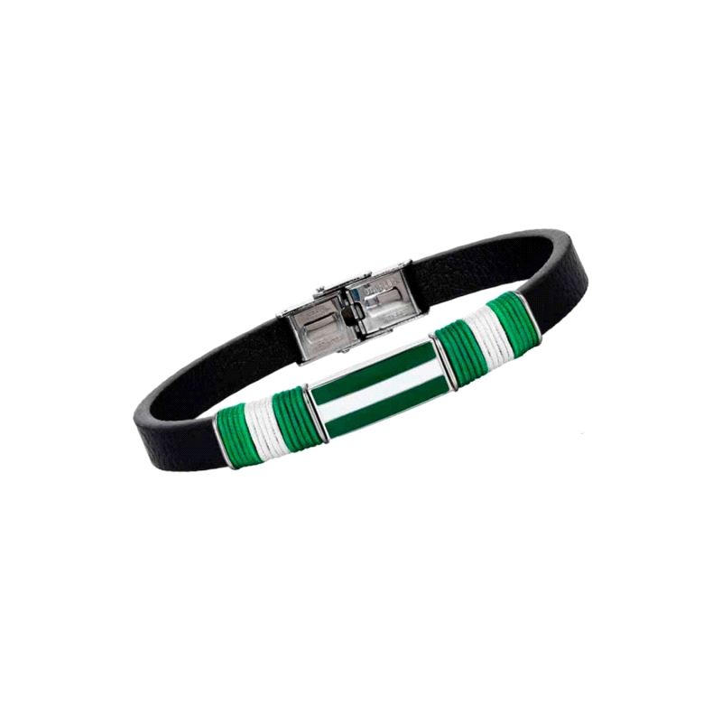 PULSERA ACERO CABALLERO BANDERA ANDALUCIA                             