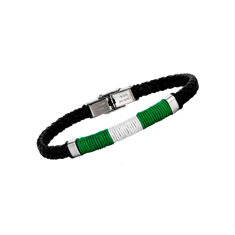 PULSERA ACERO CABALLERO BANDERA ANDALUCIA                             