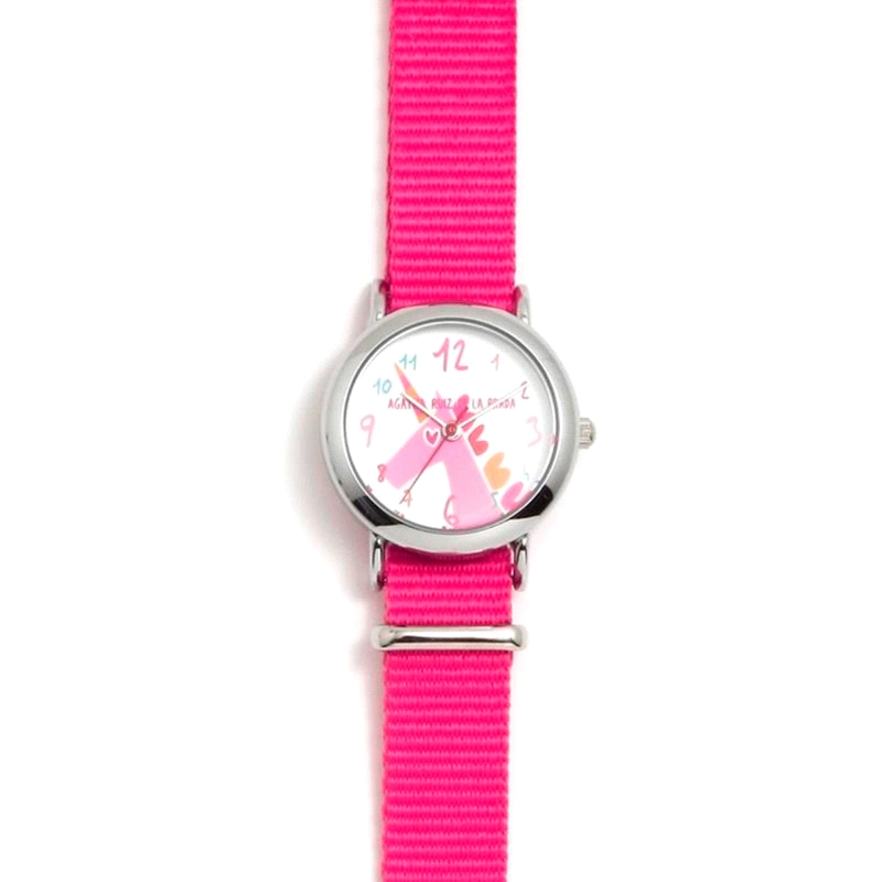 RELOJ AGATHA RUIZ DE LA PRADA STRAP FUCSIA                            