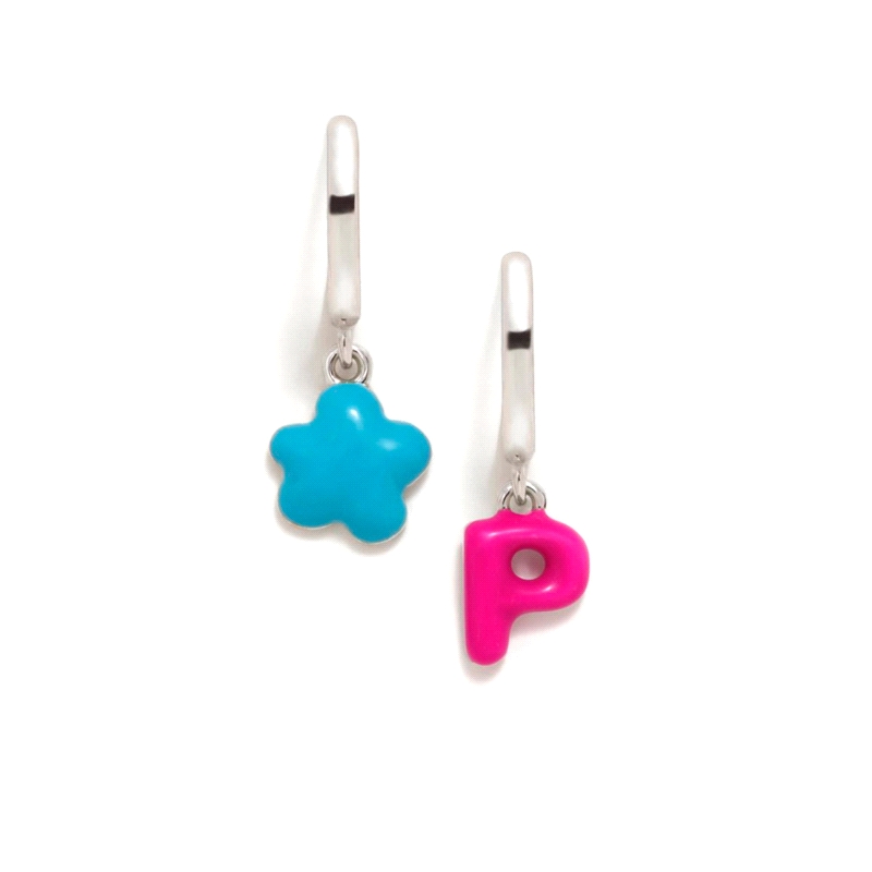 PENDIENTES PLATA AGATHA RUIZ DE LA PRADA ABECEDARIO P