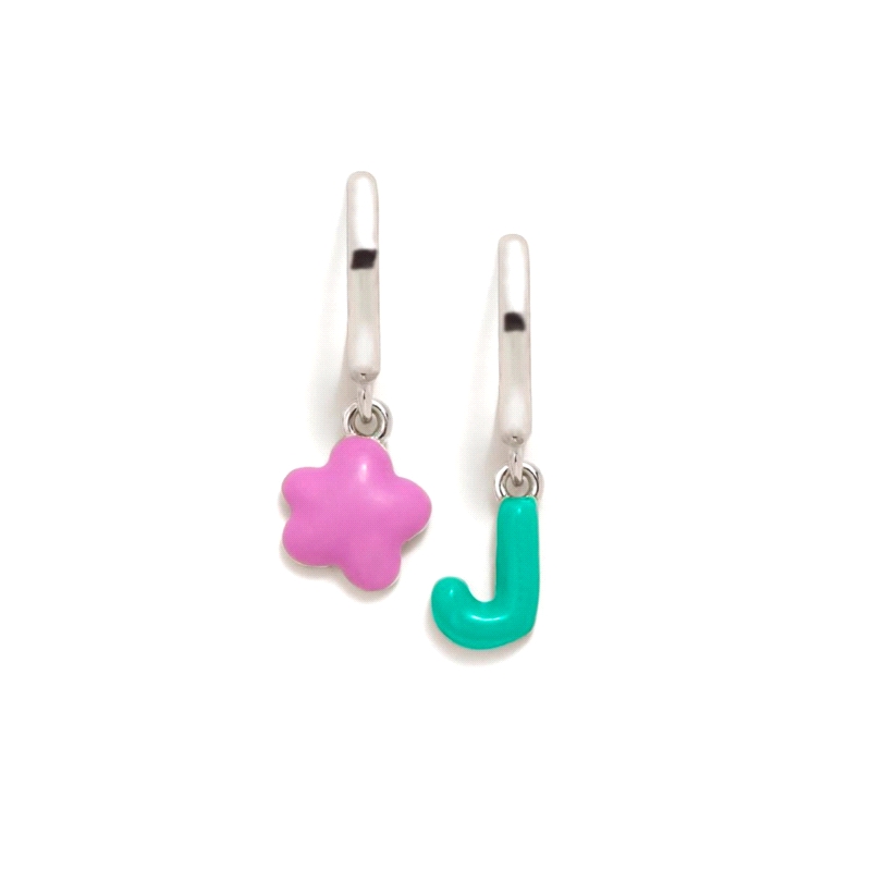 PENDIENTES PLATA AGATHA RUIZ DE LA PRADA ABECEDARIO J