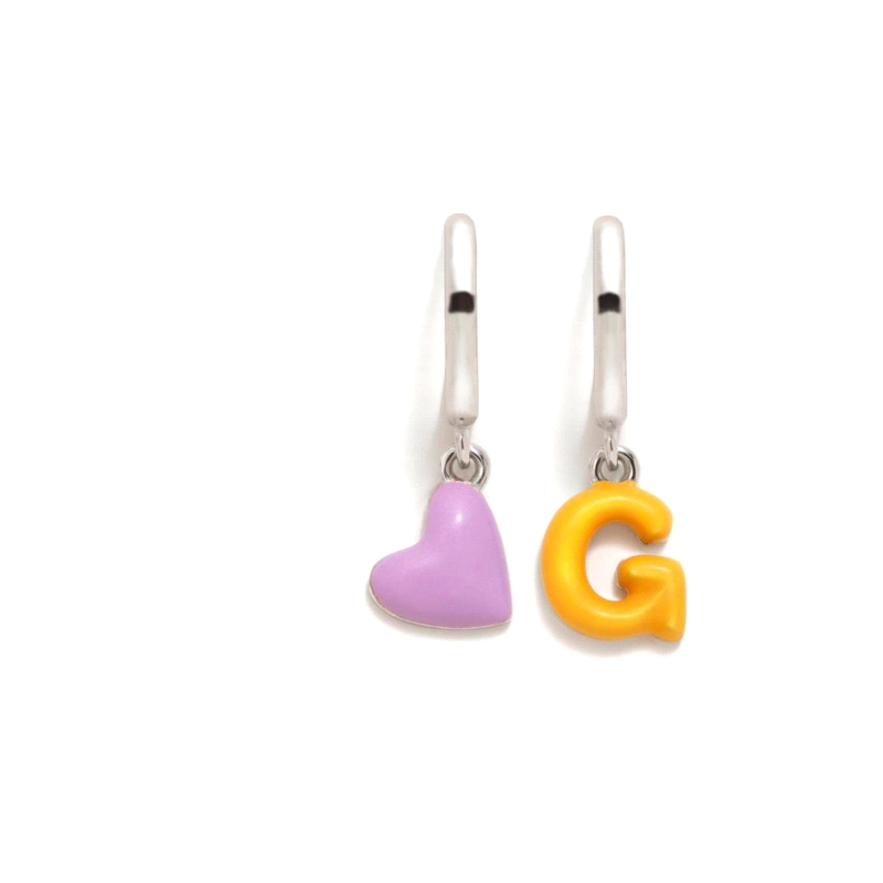 PENDIENTES PLATA AGATHA RUIZ DE LA PRADA ABECEDARIO G