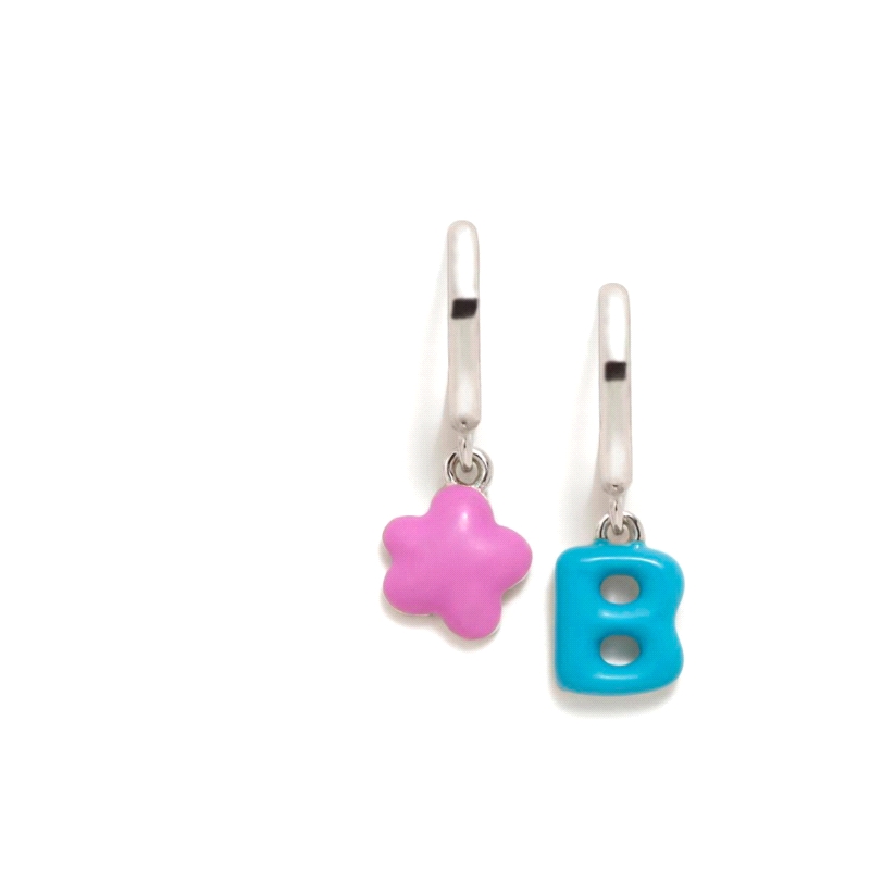 PENDIENTES PLATA AGATHA RUIZ DE LA PRADA ABECEDARIO B