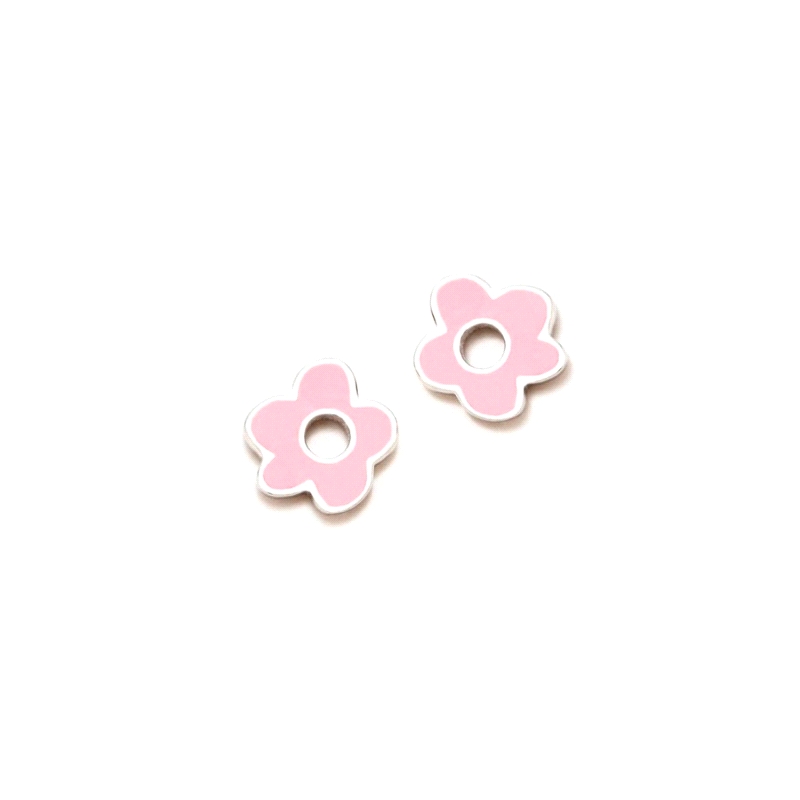 PENDIENTES PLATA AGATHA RUIZ DE LA PRADA FLOR ROSA                    