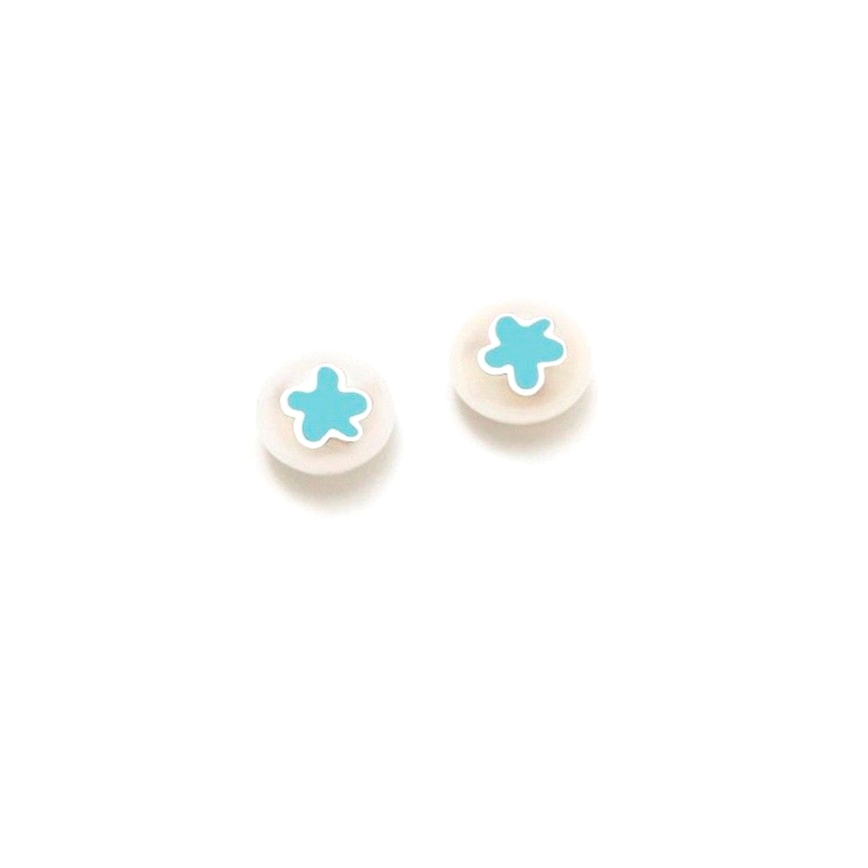 PENDIENTES PLATA AGATHA RUIZ DE LA PRADA LEONOR FLOR TURQUESA         