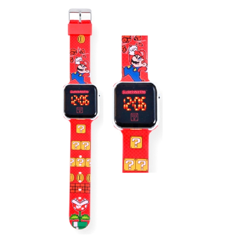 RELOJ DIGITAL NIÑO SUPER MARIO                                        