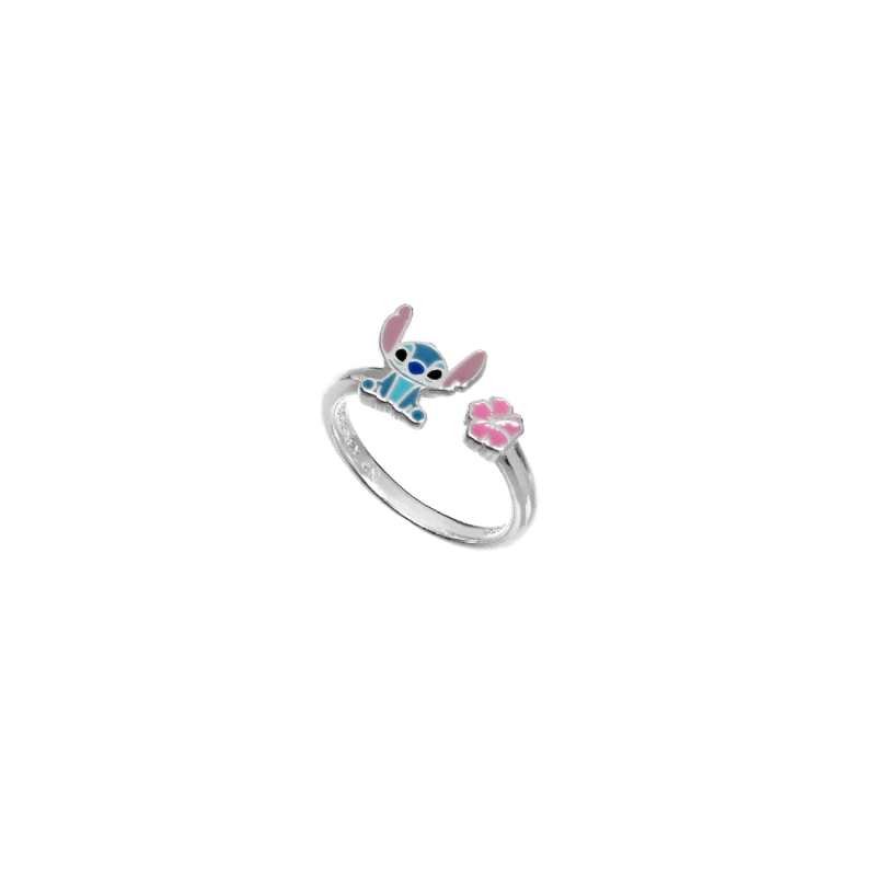 ANILLO PLATA DISNEY STITCH ESMALTE                                    