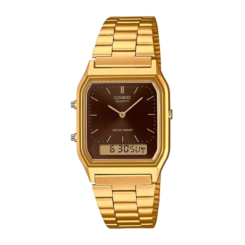 RELOJ CASIO VINTAGE ACERO AQ-230GA-5AMQYES                            