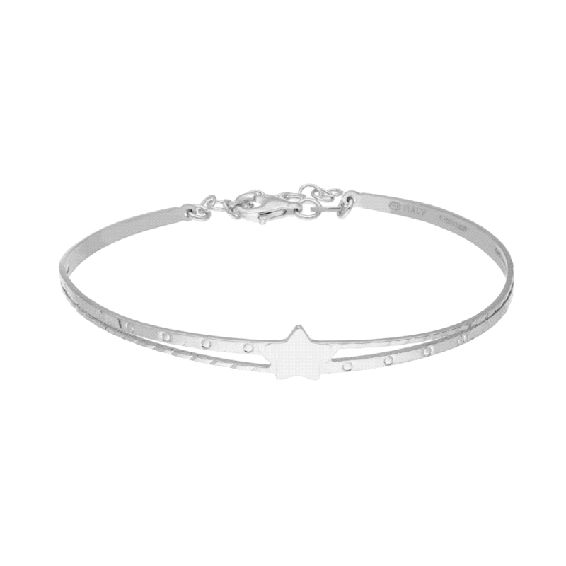 PULSERA PLATA LISKA ESTRELLA RIGIDA                                   