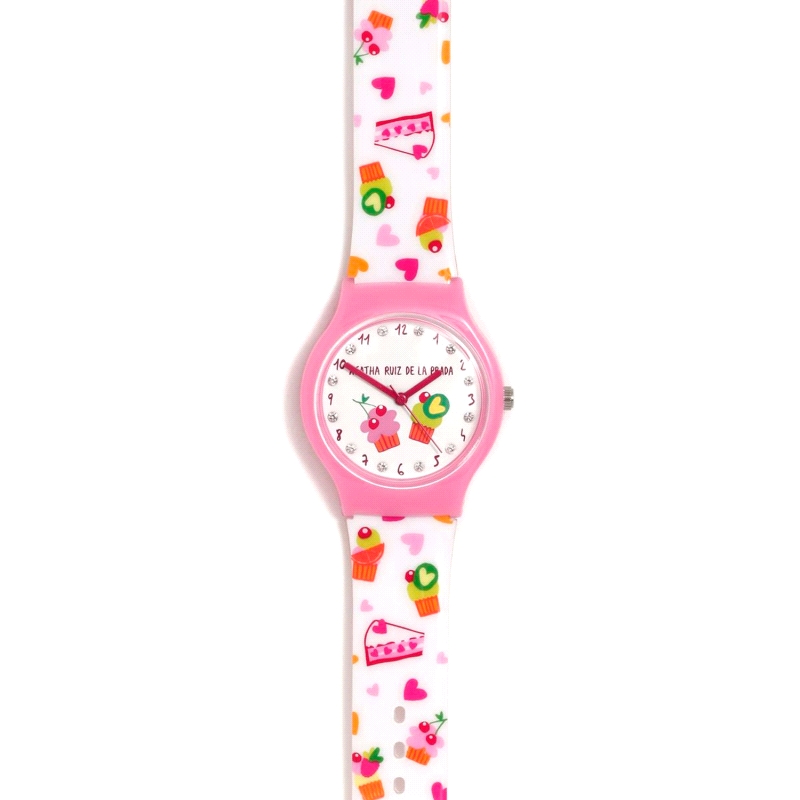 RELOJ AGATHA RUIZ DE LA PRADA FLIP CUPCAKES CON BRILLANTES            