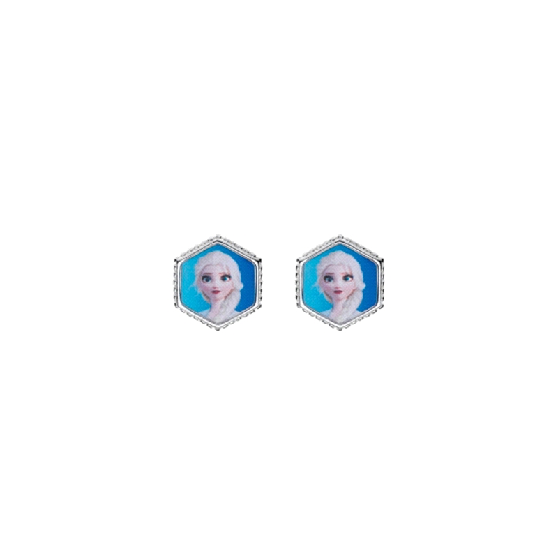 PENDIENTES PLATA DISNEY ELSA FROZEN                                   