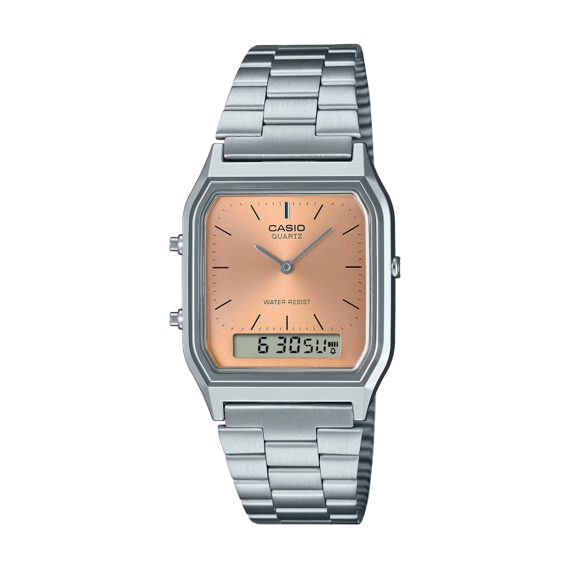 RELOJ CASIO VINTAGE ACERO AQ-230A-4AMQYES                             