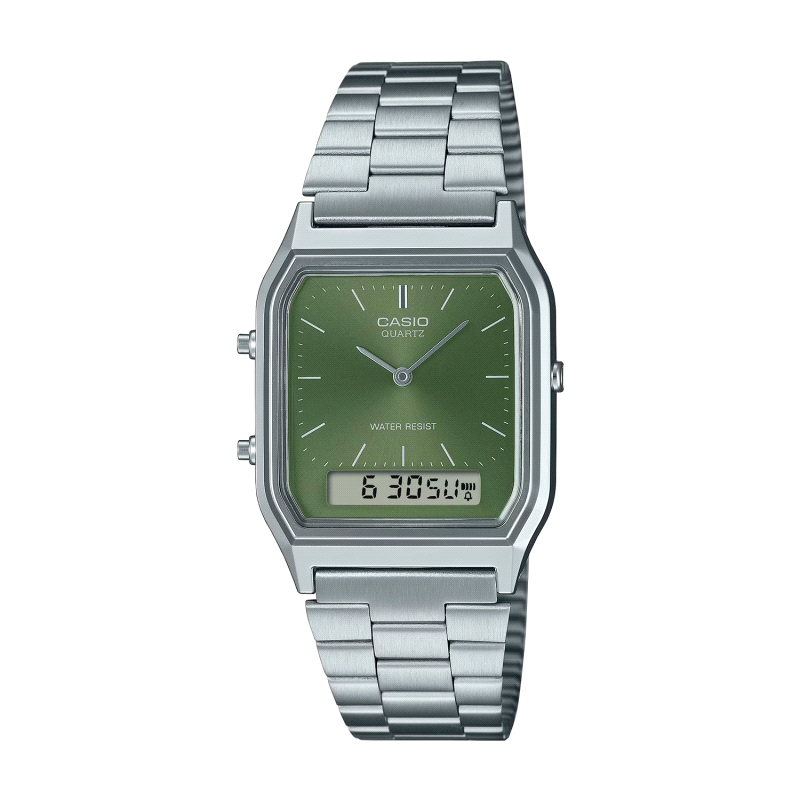 RELOJ CASIO VINTAGE ACERO AQ-230A-3AMQYES                             