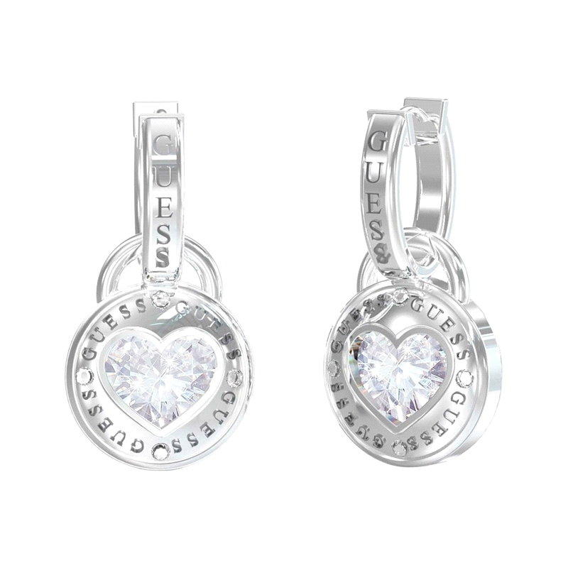 PENDIENTES ACERO GUESS SEÑORA ROLLING HEARTS JUBE03351JWRHT-U         