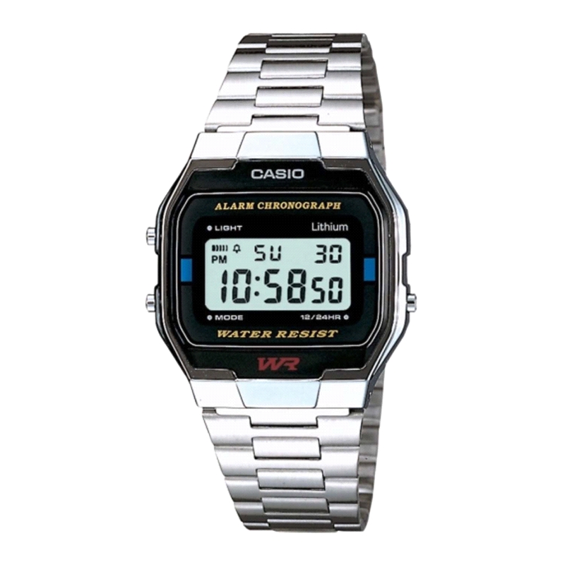 RELOJ CASIO DIGITAL VINTAGE A163WA-1QES                               