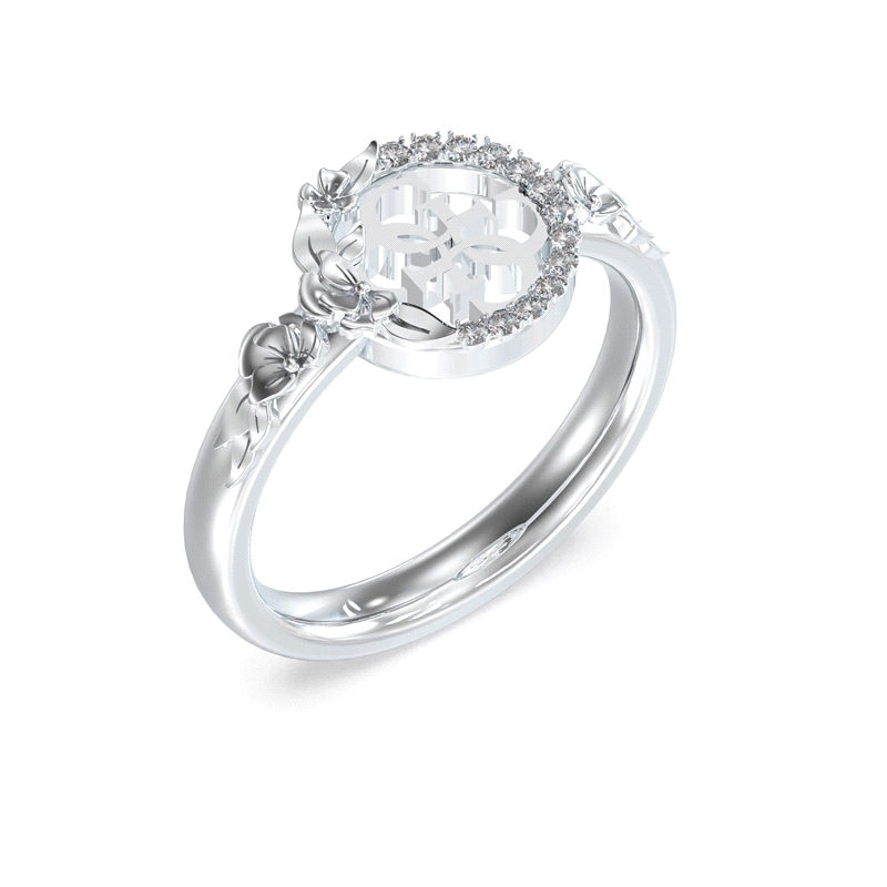ANILLO ACERO GUESS SEÑORA 4 LOVE TALLA 14 JUBR05042JWRH54             