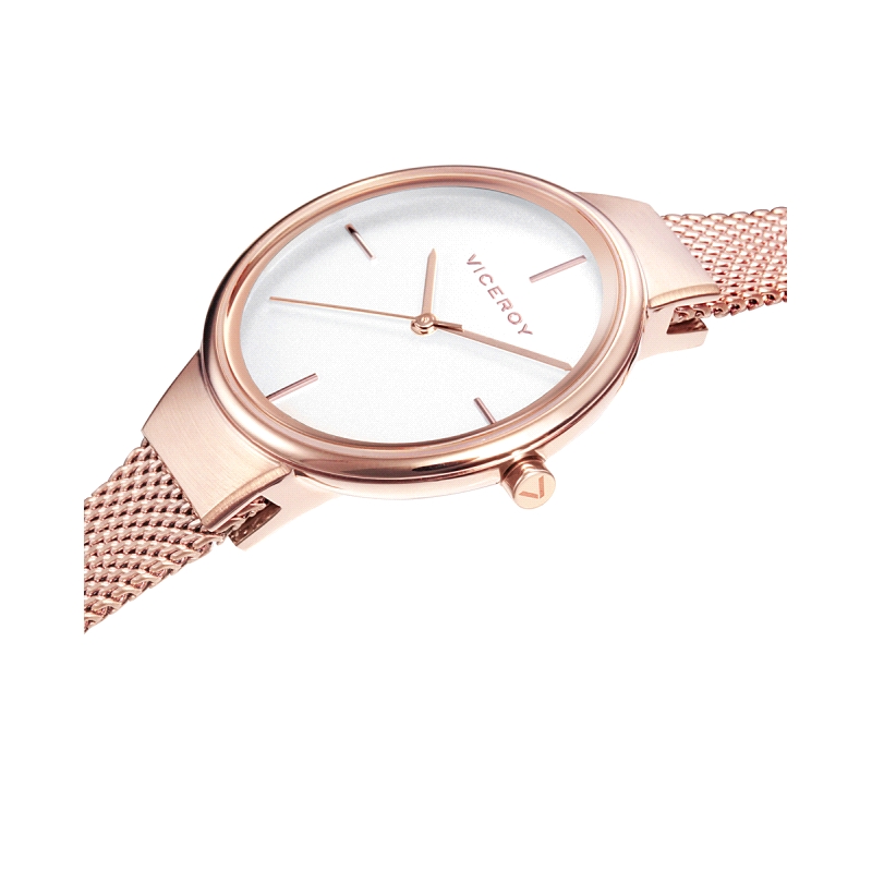 RELOJ ACERO IP ROSA BRAZALETE SRA VA