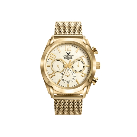 RELOJ VICEROY CABALLERO ACERO DORADO 471195-95