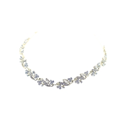 Peina para novias de Rodio y Circonita Blanca