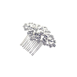Peina para novias de Rodio y Circonita Blanca