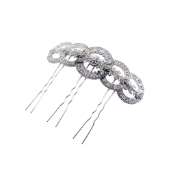 Peina para novias de Rodio y Circonita Blanca
