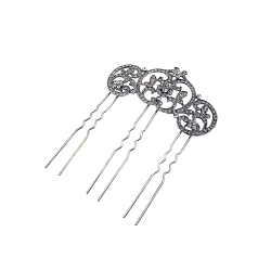 Peina para novias de Rodio y Circonita Blanca