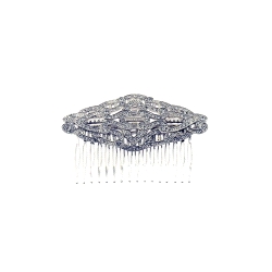 Peina para novias de Rodio y Circonita Blanca