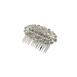Peina para novias de Rodio y Circonita Blanca