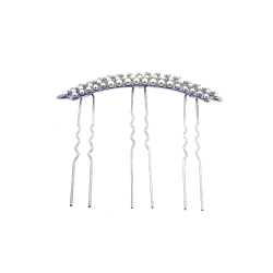 Peina para novias de Rodio y Circonita Blanca