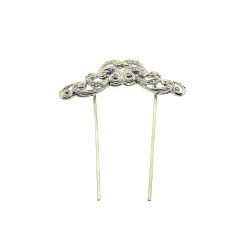 Peina para novias de Rodio y Circonita Blanca