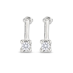 PENDIENTES RODIO UNO DE 50 DIVINE PEN0952BLNMTL0U