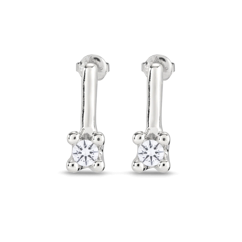 PENDIENTES RODIO UNO DE 50 DIVINE PEN0952BLNMTL0U