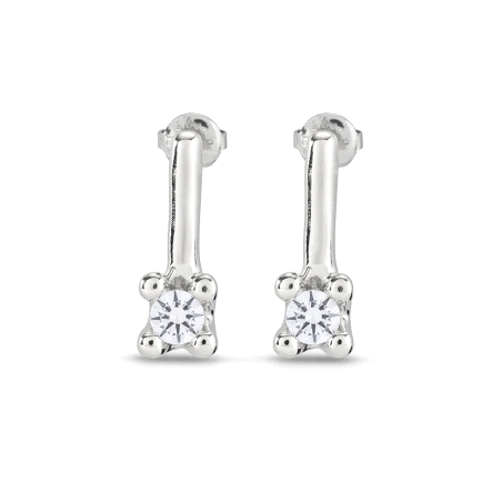PENDIENTES RODIO UNO DE 50 DIVINE PEN0952BLNMTL0U
