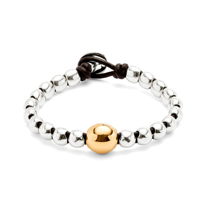 PULSERA RODIO UNO DE 50 SER INTRÉPIDA TALLA M PUL2523OROMTL0M